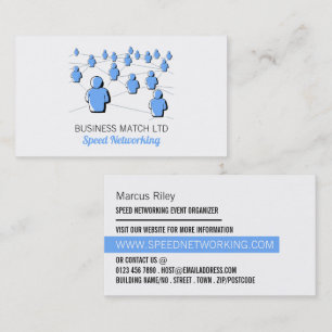 Carte De Visite People Connect, Speed Networking Event Organizer