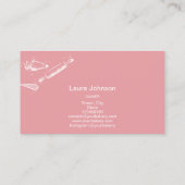 Carte De Visite Pépingle à rouler mignonne & whisky cupcake Boulan (Dos)