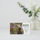Carte De Visite Pépinière à serre (Debout devant)