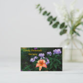 Carte De Visite Pépinière aux fleurs vivaces (Debout devant)