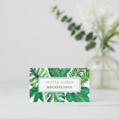 Carte De Visite Pépinière de plantes botaniques plantes tropicales (Debout devant)