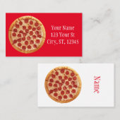 Carte De Visite Pepperoni Pizza Thunder_Cove (Devant / Derrière)