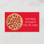 Carte De Visite Pepperoni Pizza Thunder_Cove (Devant)