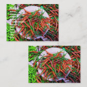 Carte De Visite Peppers à l'oeil d'oiseaux (Devant / Derrière)