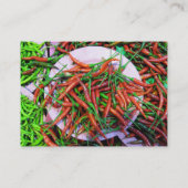 Carte De Visite Peppers à l'oeil d'oiseaux (Dos)