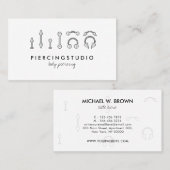 Carte De Visite perçage (Devant / Derrière)