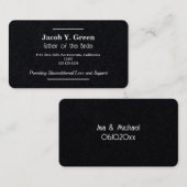 Carte De Visite Père de la mariée (Devant / Derrière)