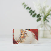 Carte De Visite Père Noël - (Debout devant)