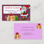 Carte De Visite Père Noël (Devant / Derrière)