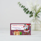 Carte De Visite Père Noël (Debout devant)
