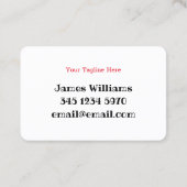 Carte De Visite Père Noël (Dos)