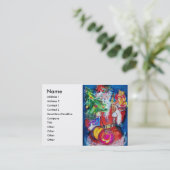 CARTE DE VISITE PÈRE NOËL AVEC ARBRE DE NOËL ET CADEAUX (Debout devant)