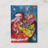 CARTE DE VISITE PÈRE NOËL AVEC CADEAUX (Dos)