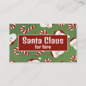 Carte De Visite Père Noël Candy, Santa Claus Entertainer (Devant)