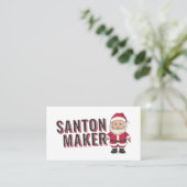 Carte De Visite Père Noël - Fabricant de Santons (Debout devant)