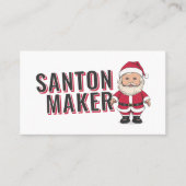 Carte De Visite Père Noël - Fabricant de Santons (Devant)