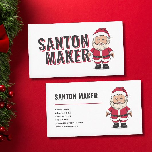 Carte De Visite Père Noël - Fabricant de Santons