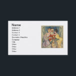 Carte De Visite Père Noël Kissing Vintage Christmas Card<br><div class="desc">Père Noël kiss est une illustration vintage de Noël basée sur une couverture de magazine de 1902. Cette image montre le Père Noël entrant par la fenêtre, avec un gros sac père Noël de jouets à la main. Il est rencontré par deux belles femmes victoriennes qui lui donnent un gros...</div>