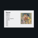 Carte De Visite Père Noël Kissing Vintage Christmas Card<br><div class="desc">Père Noël kiss est une illustration vintage de Noël basée sur une couverture de magazine de 1902. Cette image montre le Père Noël entrant par la fenêtre, avec un gros sac père Noël de jouets à la main. Il est rencontré par deux belles femmes victoriennes qui lui donnent un gros...</div>