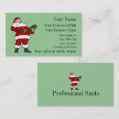 Carte de visite Père Noël professionnel (Devant / Derrière)