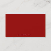 Carte de visite : Père Noël professionnel (Dos)