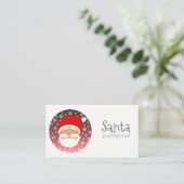 Carte De Visite Père Noël Professionnel (Debout devant)