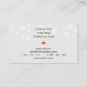 Carte De Visite Père Noël Professionnel (Dos)