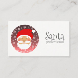 Carte De Visite Père Noël Professionnel