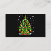 Carte De Visite Père Noël Reindeer Elf Alligators Christmas Tree L (Dos)