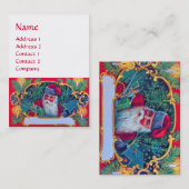 CARTE DE VISITE PÈRE NOËL VINTAGE (Devant / Derrière)