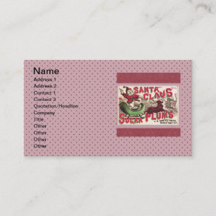 Carte De Visite Père Noël Vintage Pralines Publicité Antique Bonbo