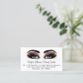 Carte De Visite Perfect Beauty Maquillage Services Lashes (Debout devant)