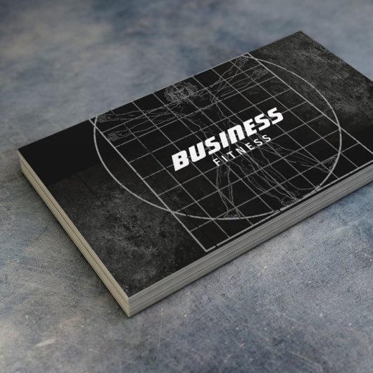 Carte De Visite Perfect Body Grunge Dark Fitness Training