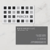 Carte De Visite PERFORATEUR (carrés de mod) (Devant / Derrière)