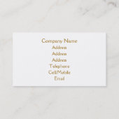 CARTE DE VISITE PÉRIODES (Dos)