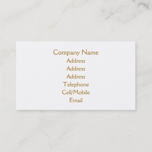 CARTE DE VISITE PÉRIODES (Dos)