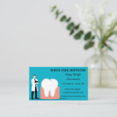 Carte De Visite Périodontiste dentaire modifiable (Debout devant)