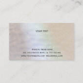 Carte De Visite Perle de luxe Gold patina gouttes Coiffeur (Dos)