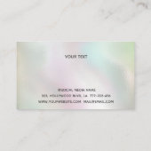 Carte De Visite Perle de luxe Gold patina gouttes Coiffeur (Dos)