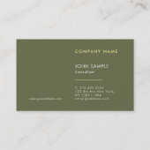 Carte De Visite Perle de luxe professionnel moderne finition éléga (Dos)