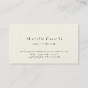 Carte De Visite Perle de Luxe Professionnel Unique Classique Simpl