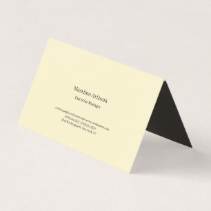 Carte De Visite Perle Dorée Simple Moderne Professionnelle Minimal