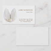 Carte De Visite Perle et coquillage (Devant / Derrière)