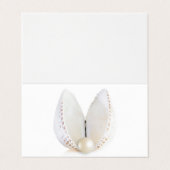 Carte De Visite Perle et coquillage (Extérieur déplié)
