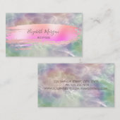 Carte De Visite Perle holographique à pinceau professionnel (Devant / Derrière)