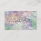 Carte De Visite Perle holographique à pinceau professionnel (Dos)