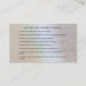 Carte De Visite Perle holographique attirant oeil maquillage après (Dos)