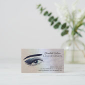 Carte De Visite Perle holographique attirant oeil maquillage après (Debout devant)