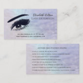 Carte De Visite Perle holographique attirant oeil maquillage après (Devant / Derrière)