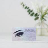 Carte De Visite Perle holographique attirant oeil maquillage après (Debout devant)